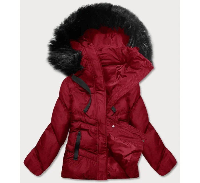 DAMSKA KURTKA ZIMOWA Z KAPTUREM CZERWONA model 21245772 - J.STYLE DAMSKA KURTKA ZIMOWA Z KAPTUREM CZERWONA model 21245772 - J.STYLE