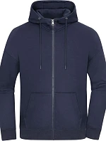 Daiber 8043 Ťažká unisexová mikina s kapucňou v oversize strihu 02.8043 tmavomodrá