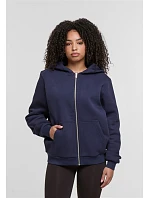 BY 290 Dámská mikina s kapucí z těžké bavlny "Fluffy" model 22469894 navy - Build your Brand