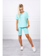 Mätový set top+legíny Mätový set top+legíny