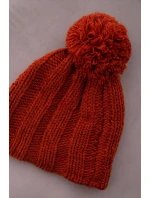 Fleecová čepice hnědá model 18751437 - K-Fashion Fleecová čepice hnědá model 18751437 - K-Fashion