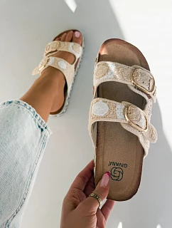 sandály na platformě s Béžové model 22147442 - Boto