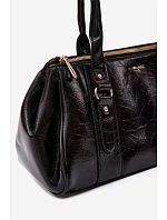 Černá kabelka z imitace kůže model 22220909 - Flora&Co
