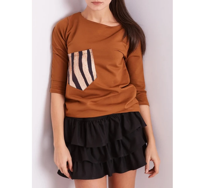 Blúzka CZ BZ 1694.08 svetlohnedá Blúzka CZ BZ 1694.08 svetlohnedá