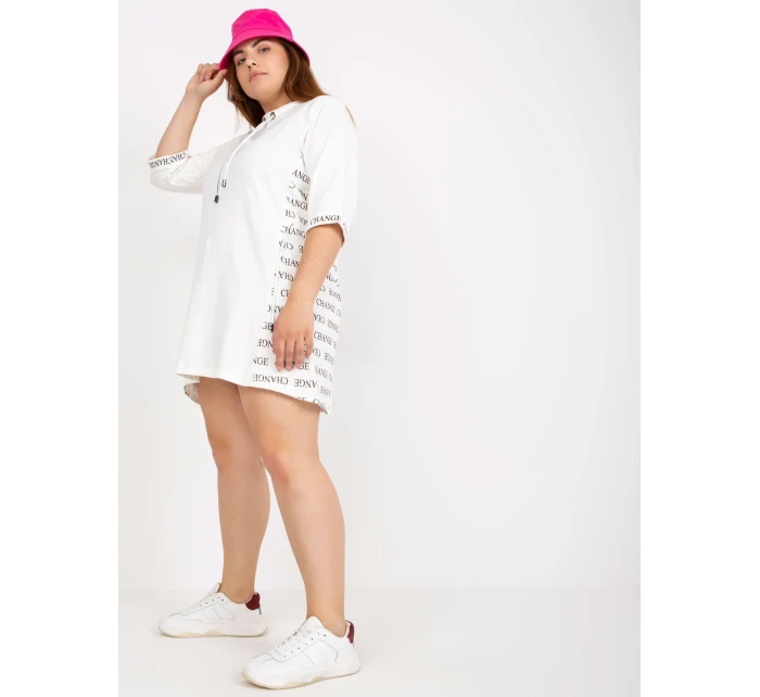 Sukienka RV SK model 21127037 biały - FPrice Sukienka RV SK model 21127037 biały - FPrice