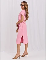 Sukienka RV SK model 22200542 różowy - FPrice Sukienka RV SK model 22200542 różowy - FPrice