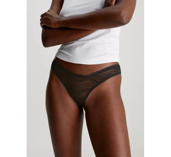 Dámske tangá 000QD3971E UB1 Black - Calvin Klein