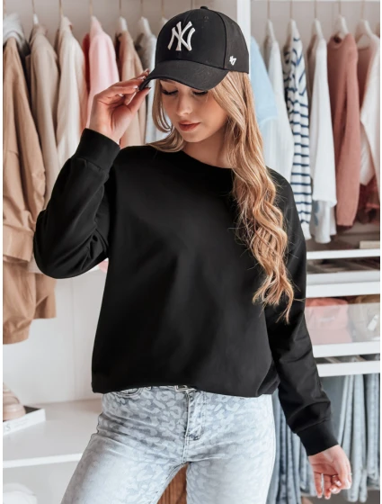 Dámska mikina LUMIVIA black FashionStreet BY1369 Dámska mikina LUMIVIA black FashionStreet BY1369