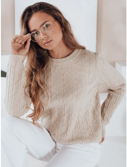 Dámský svetr béžový Dstreet model 21991026 - FashionStreet