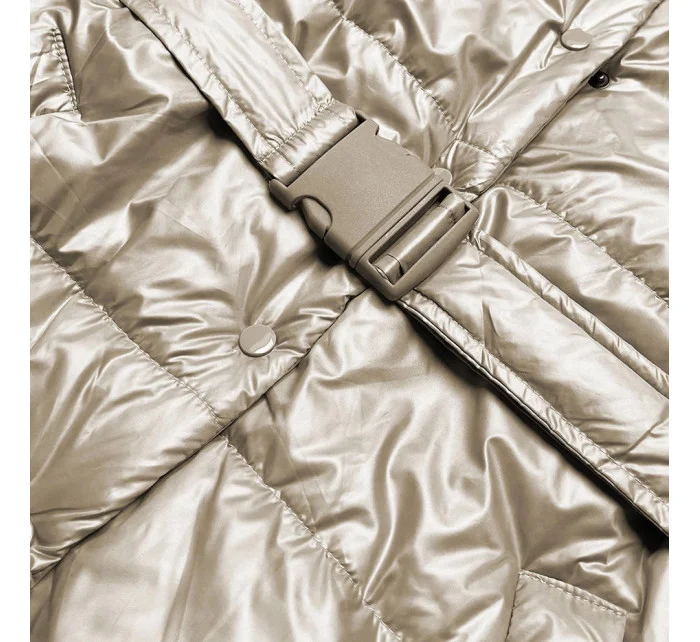 Béžová dámská oversize vesta model 17099458 - KAMADA