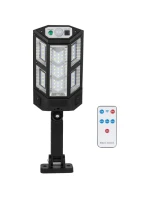 POULIČNÁ LAMPA SOLÁRNE SVIETIDLO 43LED + DIAĽKOVÉ OVLÁDANIE SENZOR POHYBU A SÚMRAKU