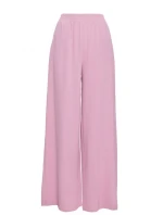 M862 Široké nohavice - krepová ružová