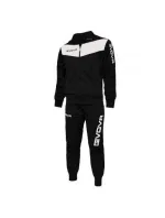 Pánske tepláky Tuta Visa TR018 1003 black and white - Givova