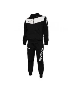 Pánske tepláky Tuta Visa TR018 1003 black and white - Givova