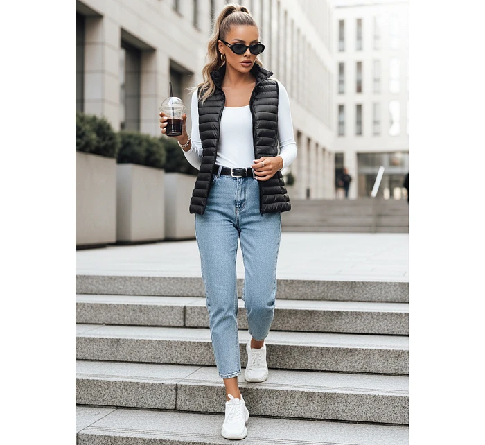 Dámska prešívaná vesta STANSY black FashionStreet TY3102