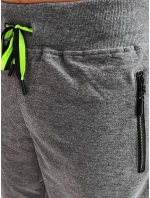 Pánské tmavě šedé teplákové šortky Dstreet model 21968923 - FashionStreet Pánské tmavě šedé teplákové šortky Dstreet model 21968923 - FashionStreet