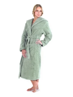 Dámsky župan Athena s kapucňou 3116 fern - Vestis