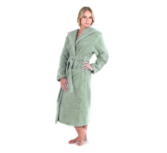 Dámsky župan Athena s kapucňou 3116 fern - Vestis Dámsky župan Athena s kapucňou 3116 fern - Vestis