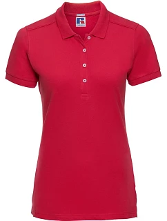 Dámské elastické piqué polo 10. classic red model 22473821 - Russell Athletic