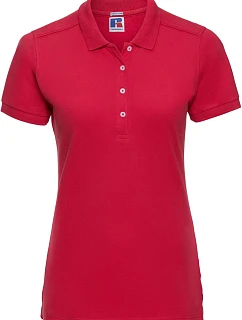 Russell Athletic 566F Dámske elastické piqué polo tričko 10.566F classic red