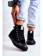 Dámské vysoké tenisky model 21581984 černá - Cross Jeans Dámské vysoké tenisky model 21581984 černá - Cross Jeans