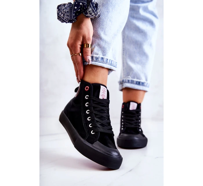 Dámské vysoké tenisky model 21581984 černá - Cross Jeans Dámské vysoké tenisky model 21581984 černá - Cross Jeans