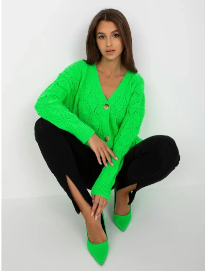 Dámsky sveter LC SW 8035 fluo zelená Dámsky sveter LC SW 8035 fluo zelená