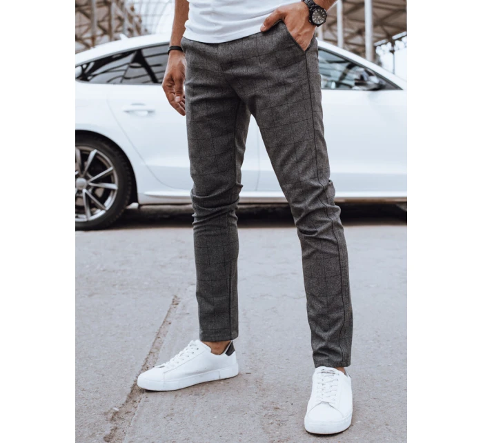 Pánske ležérne nohavice tmavosivé FashionStreet UX4400