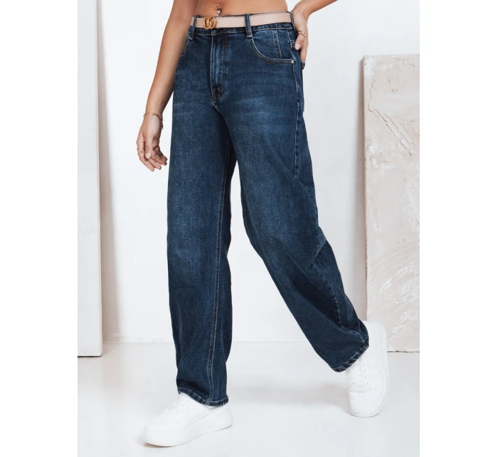 Dámske baggy modré džínsy FashionStreet UY2784