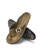Pánske žabky Gumbies ISLANDER FLIP-FLOP PALM LEAF KHAKI