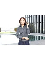 JN 641 Popelínová business halenka s dlouhým rukávem model 22487436 white - Daiber JN 641 Popelínová business halenka s dlouhým rukávem model 22487436 white - Daiber