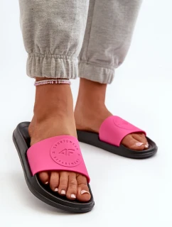 Damskie Klapki 4FMM00FFLIF045-55S Różowo-Czarne