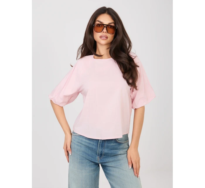 Blúzka D74515M11340A svetlo ružová
