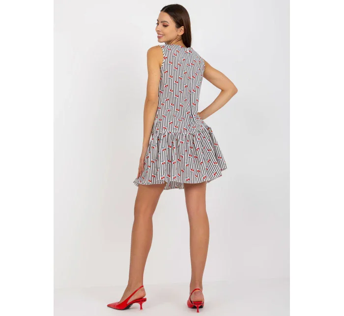 Šaty LK SK 506962.35P biela a čierna Šaty LK SK 506962.35P biela a čierna