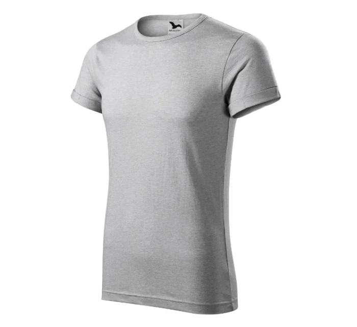 Fusion tričko pánské stříbrný melír