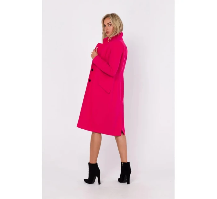 Kabát na gombíky M758 fuchsiová -Moe Kabát na gombíky M758 fuchsiová -Moe