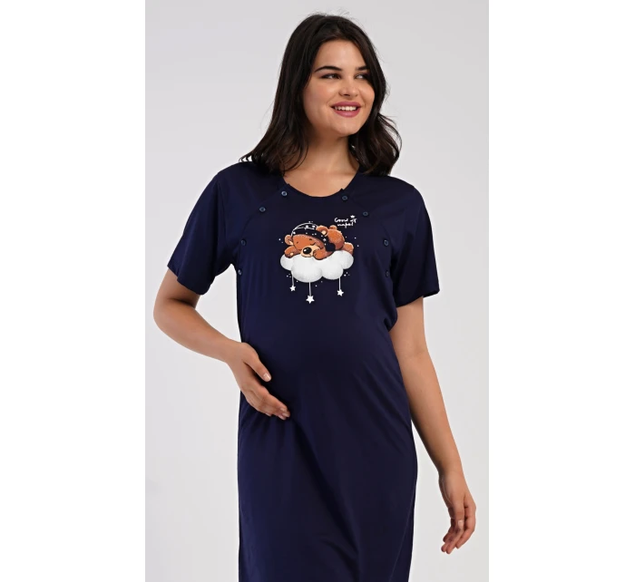 Dámská noční košile mateřská Méďa na model 21417120 - Vienetta Dámská noční košile mateřská Méďa na model 21417120 - Vienetta