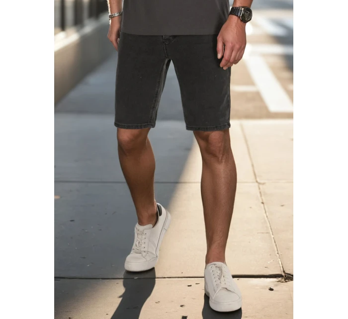 Pánske džínsové šortky čierne FashionStreet SX2493