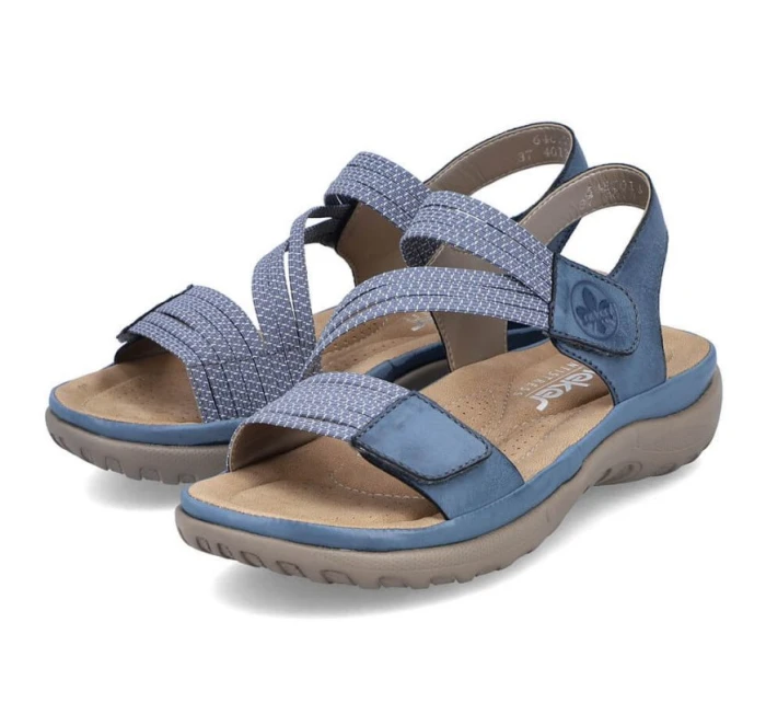 Pohodlné modré sandále Rieker W RKR587