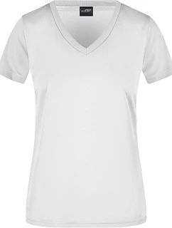 JN Dámské sportovní tričko s výstřihem do V 02.0 white model 22489144 - Daiber