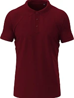 Stedman Stretch Polo – Pánske elastické polo tričko z hrubej bavlny 05.9640 bordó