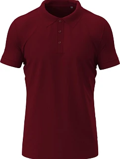 Stretch Polo Pánské elastické piqué polo z těžké bavlny model 22478307 bordeaux - Stedman