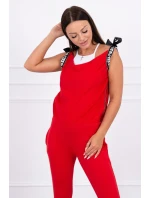 Nohavice/oblek s nápisom selfie red