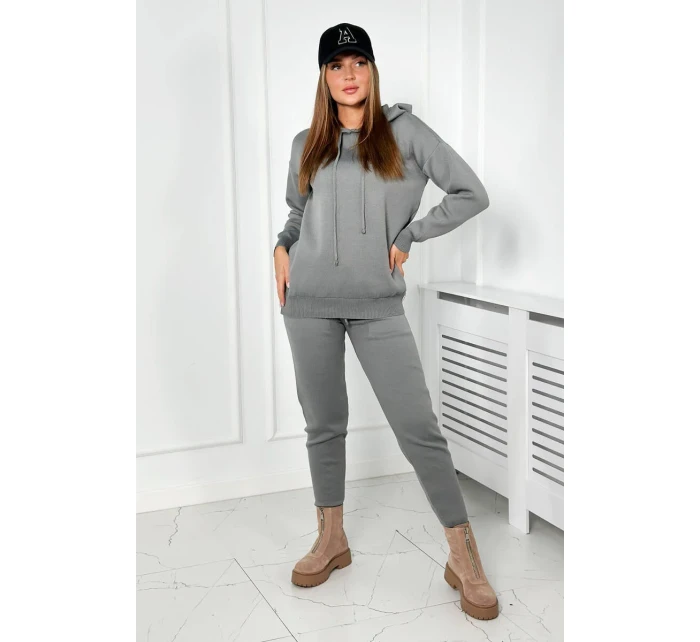 Svetr set Mikina + Kalhoty tmavě šedá