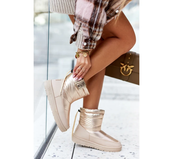 Damskie Śniegowce Big Star II274121 Beżowe Damskie Śniegowce Big Star II274121 Beżowe