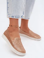 Dámske perforované poltopánky Slip-on Salty