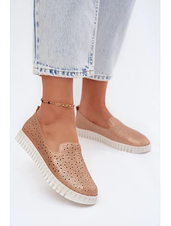 Dámské perforované nazouvací polobotky model 22133874 - Boto