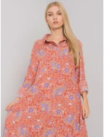 Šaty EM SK tmavě oranžová model 16175328 - FPrice Šaty EM SK tmavě oranžová model 16175328 - FPrice
