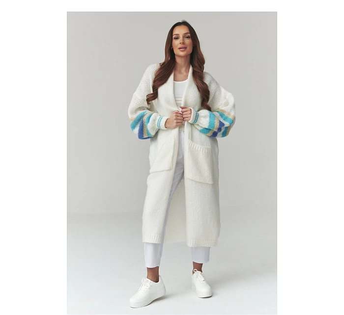 Zapínanie svetra model 226866 Makadamia