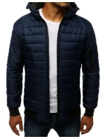 Pánska prešívaná bunda bomber tmavomodrá TX2228 Pánska prešívaná bunda bomber tmavomodrá TX2228